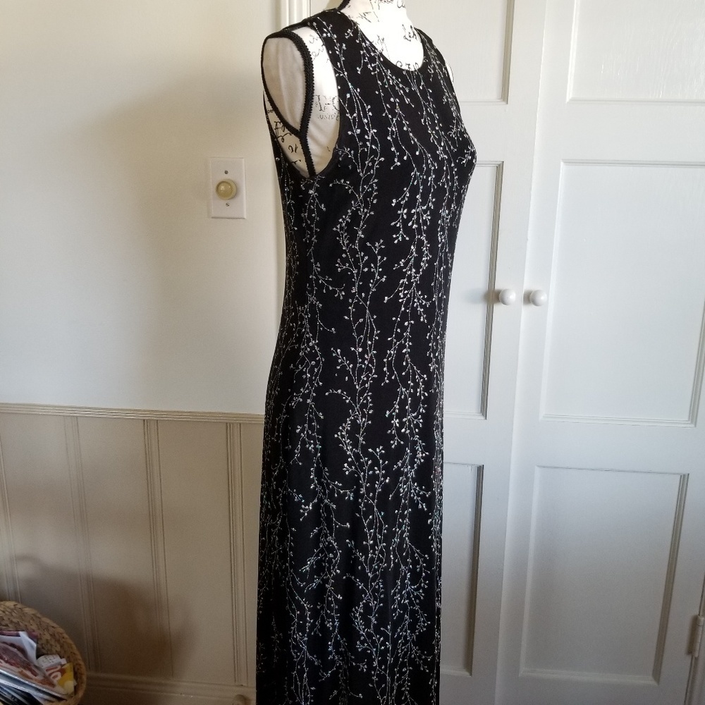 Ronni Nicole Vintage Black Sparkling Evening Dress